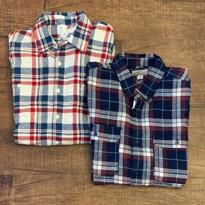 Mens plaid flannel button down shirts